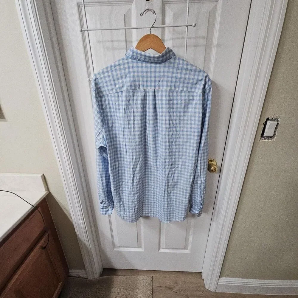 Johnnie-O Performance Villanova University Gingham Button Down Shirt Large - Picture 7 of 7